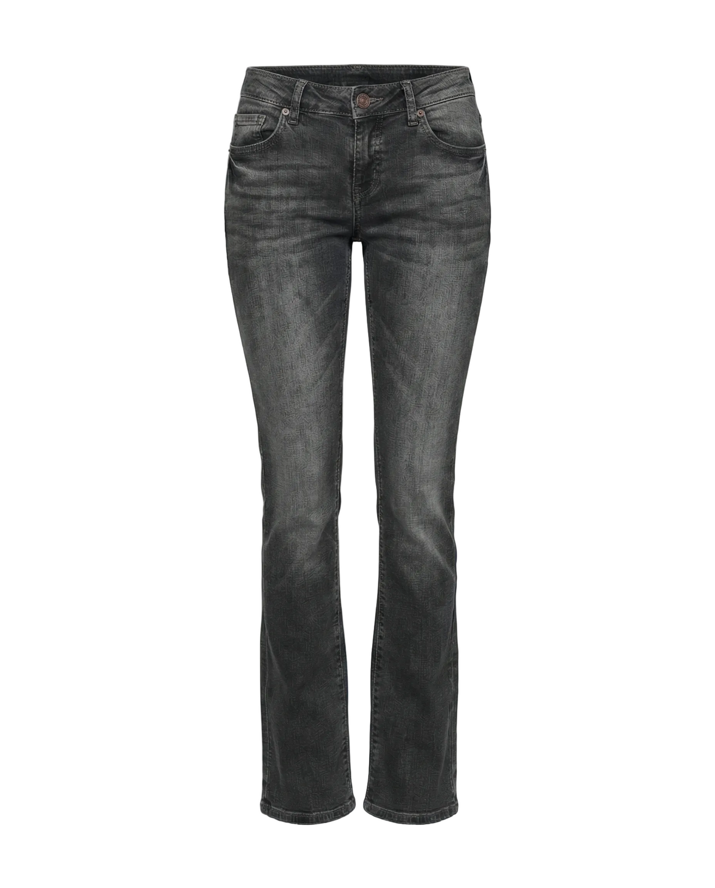 Damskie jeansowe jeansy z niskim stanem i rozszerzanymi nogawkami w swobodnym stylu vintage | Drune 3